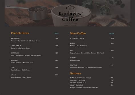 kaulayaw pasig menu|Kaulayaw Cafe, Antipolo City .